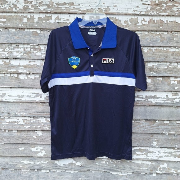 Fila Cincinnati Open US Open Series Performance Polo Shirt Size Small - Picture 1 of 6